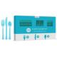Caribbean Blue Heavy-Duty Plastic Cutlery Set for 50 Guests, 200ct